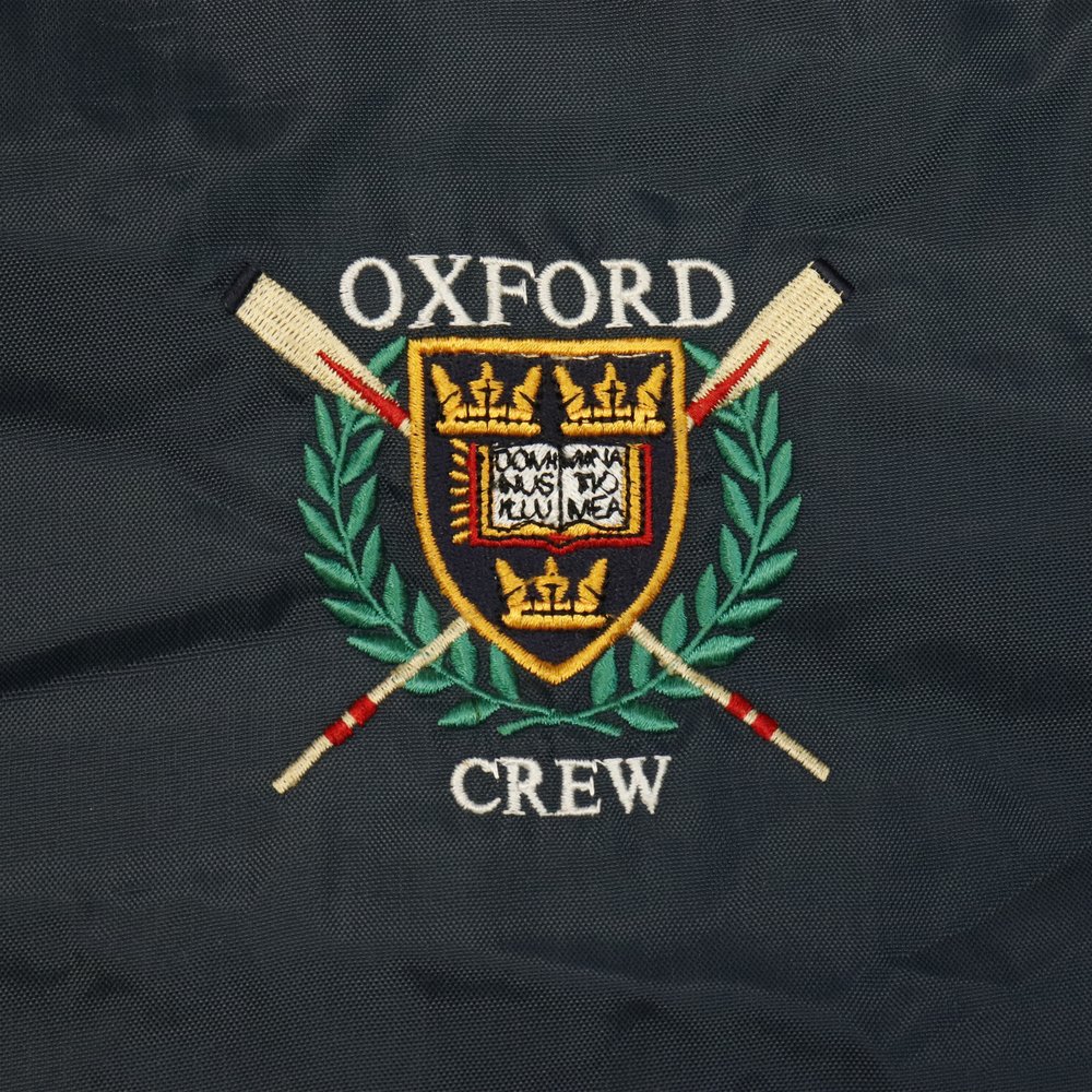 Vintage Oxford Crew Embroidered Snap-Front Coach Jacket Size XL - Picture 2 of 10